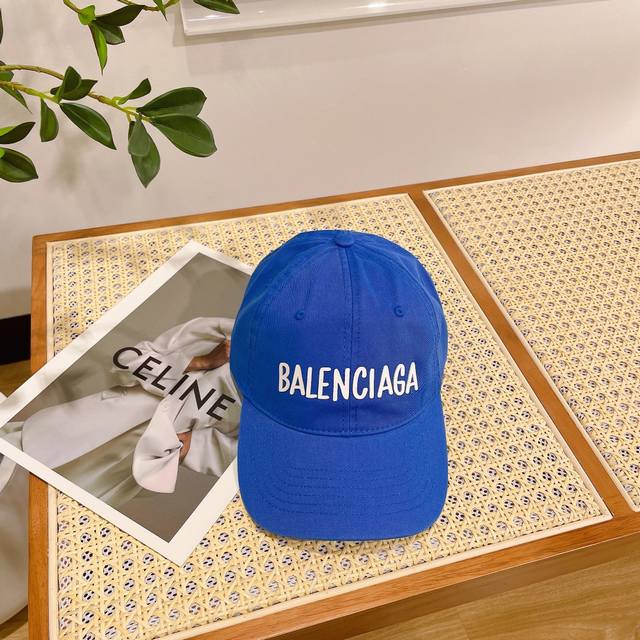 巴黎世家balenciaga 设计师小众品牌立体浮雕棒球帽 定制立体logo 男女同款
